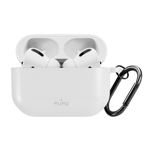 PURO Silicone cover case for Airpods Pro 3 headphones - white