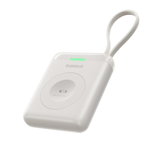 BASEUS Powerbank 1640 mAh 5W EnerFill FW11 for Apple Watch with built-in cable - white