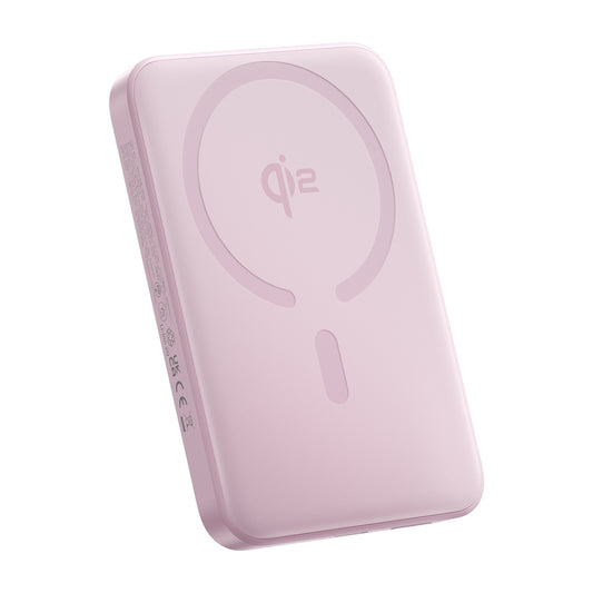 BASEUS Powerbank 10000mAh 22.5W EnerFill FM12 Qi2 MagSafe with USB-C 20V 3A 30cm cable - pink