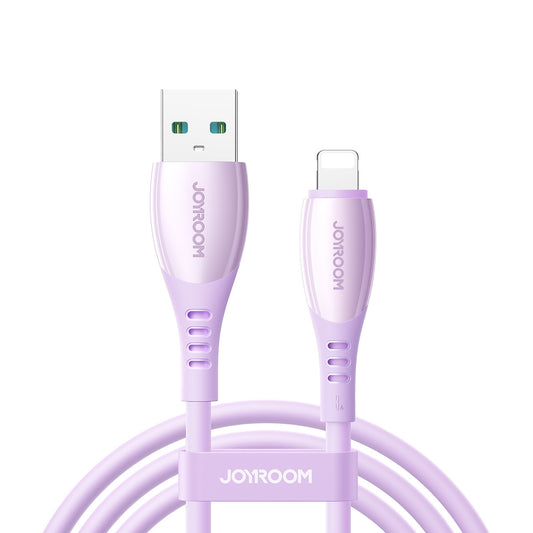 JOYROOM USB-A cable - iPhone Lightning Vibrant Series 3A 1.2m - purple