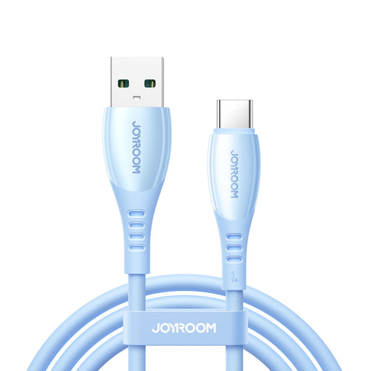 JOYROOM USB-A - USB-C Vibrant Series 3A cable 1.2m - blue