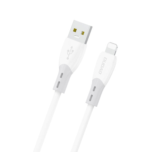 DUDAO Cable with silicone braid USB-A - iPhone Lightning L25SL 30W 1m - white
