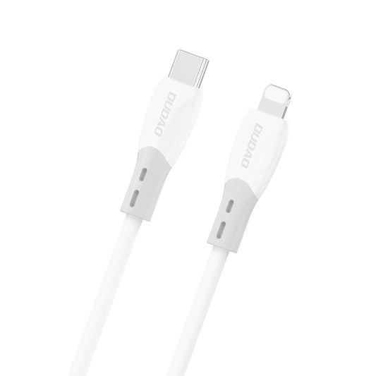 DUDAO Cable with silicone braid USB-C - iPhone Lightning L25SX 30W 2m - white
