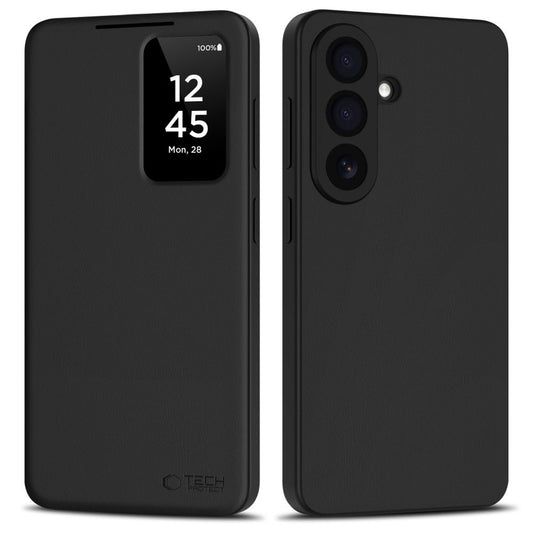 Tech-Protect Case cover for Samsung Galaxy S26 with a pocket for cards and banknotes Smart Wallet - black