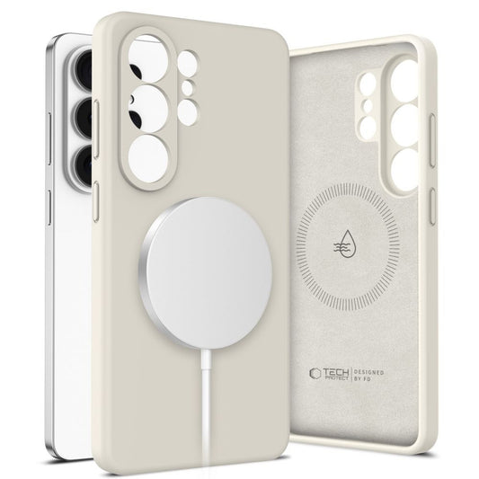 Tech-Protect Case cover for Samsung Galaxy S26 Ultra Silicone MagSafe - beige
