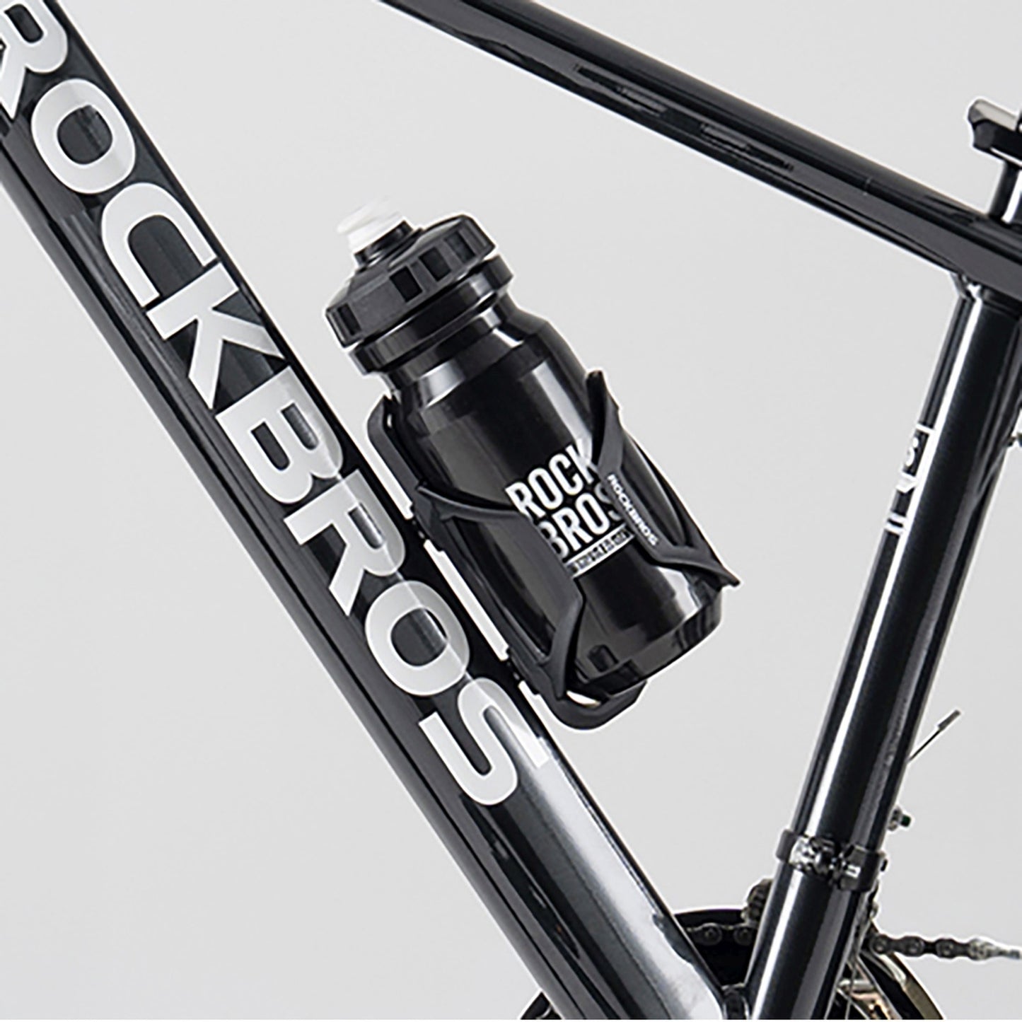 ROCKBROS Bicycle bottle for water drinks 600 ml - black – image 10