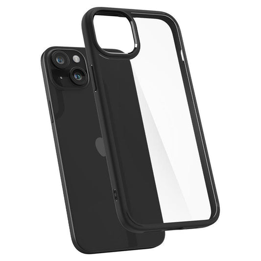 SPIGEN Case cover for iPhone 15 Plus Crystal Hybrid - transparent and black