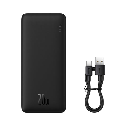 BASEUS Powerbank 20W 30000mAh USB-A USB-C Airpow Fast Charge with USB-C 30cm cable - black