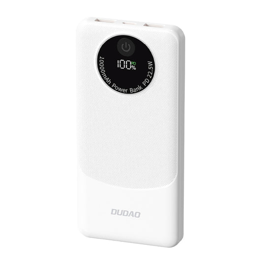 DUDAO Powerbank K12 10000mAh USB-A USB-C PD 22.5W - white