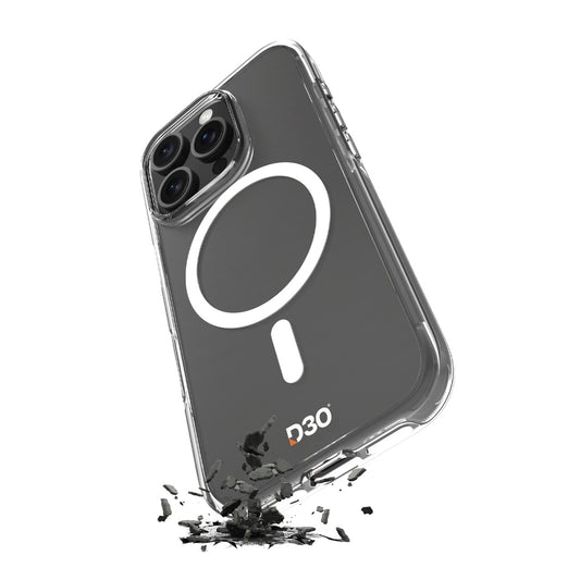 PURO Silicone case for iPhone 16 Pro Impact Clear D3O MagSafe - transparent