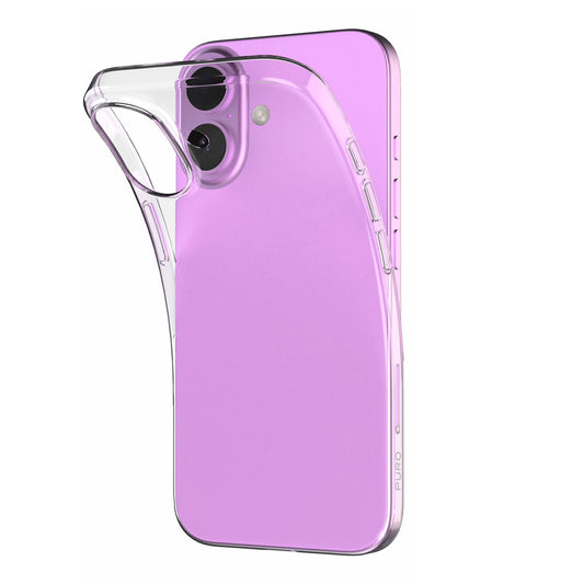 PURO Silicone case for iPhone 16 Plus 03 Nude - transparent