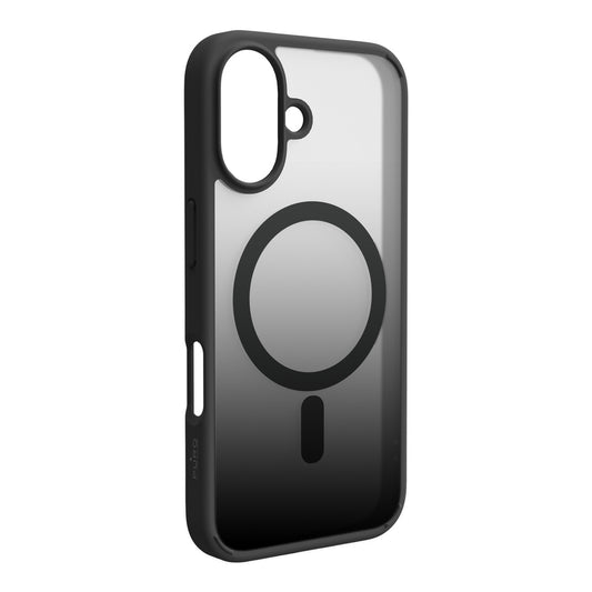 PURO Gradient MagSafe silicone case for iPhone 16 - black