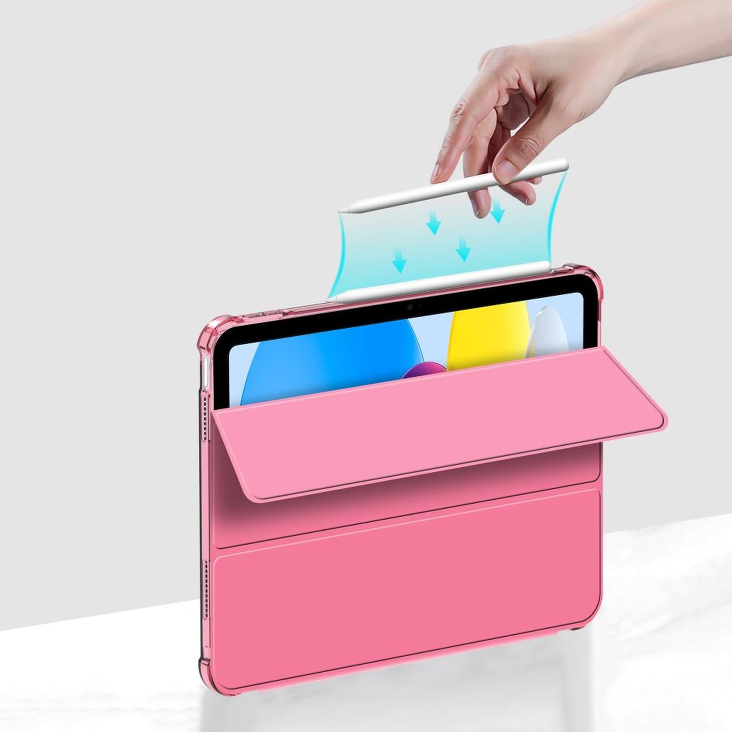Tech-Protect Case cover for iPad 10 / 2022 SC Pen Hybrid - pink transparent – image 7