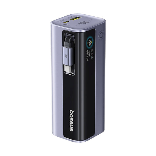 BASEUS Powerbank 10000mAh EnerGeek GR11 with retractable cable 100W - gray