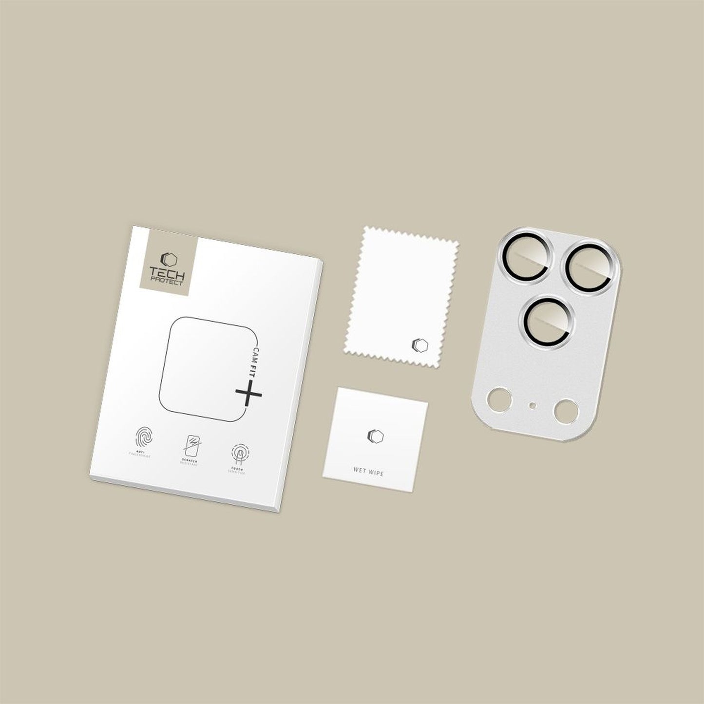 Tech-Protect Lens glass for iPhone 17 Pro Camfull Fit+ - silver – image 4
