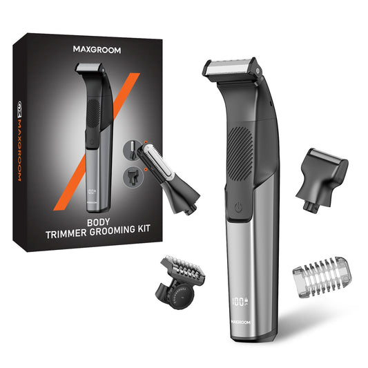 MAXGROOM Multifunctional body beard trimmer with replaceable tips - set