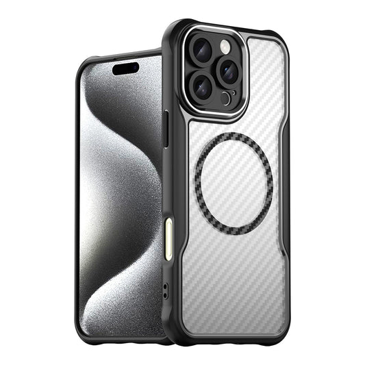 HURTEL Silicone case for iPhone 16 Pro Leading Series MagSafe - black