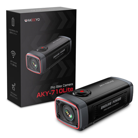 AKEEYO Sports video recorder camera for bicycle handlebars 710 Lite 1080P - black