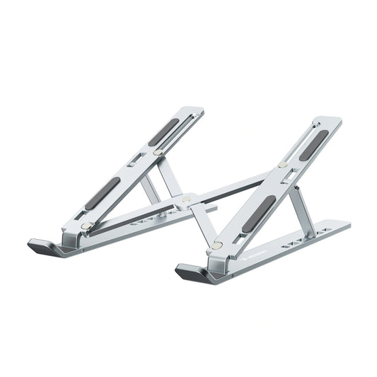 WOZINSKY Adjustable foldable laptop stand - silver
