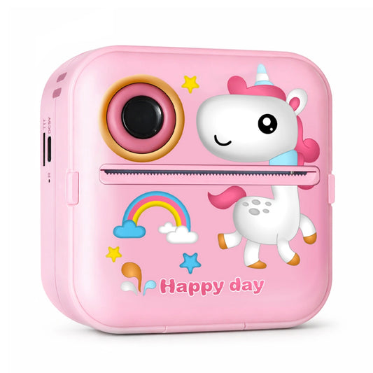 WOZINSKY Camera with thermal printer for children game camera - pink