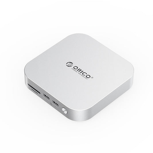 ORICO 9in1 docking station with a bay for an M.2 SSD hard drive - silver