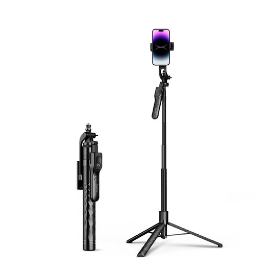 ORICO Selfie stick tripod 1/4'' for phone camera camera with 360 rotation Bluetooth - black