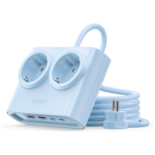 ORICO Power strip 6in1 AC USB-A USB-C 25W - blue
