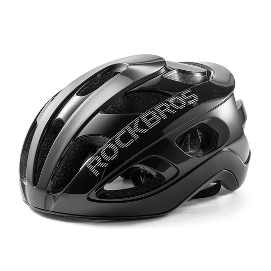 ROCKBROS Lightweight adjustable bicycle helmet 58-62 cm - black