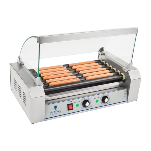 Royal Catering Roller grill with Roller Windows Grill with Roller with 7T Teflon Roller