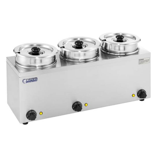 Royal Catering Bemar electric soup heater 450W 230V 3 x 3.8L