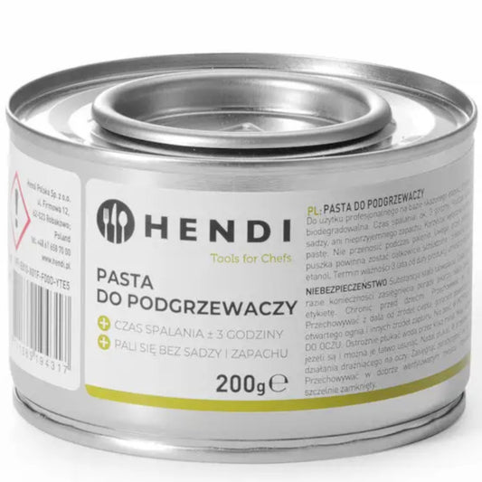 Hendi Food heater paste - ethanol can 48 x 200g