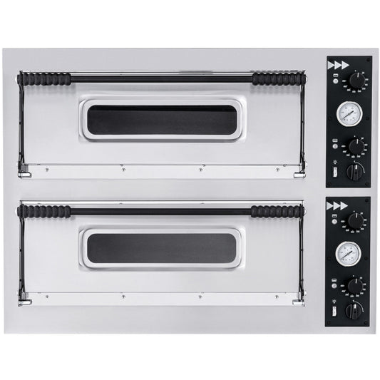 Prismafood 2-chamber pizza oven for 8 pizzas. 32 cm BASIC 44 9400 W