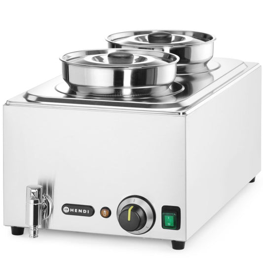 Hendi Bain marie electric heater soup station with 2 x 4 l containers 1000 W