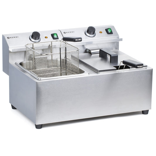 Hendi Mastercook gastronomy fryer 7kW 230V 2 x 8L