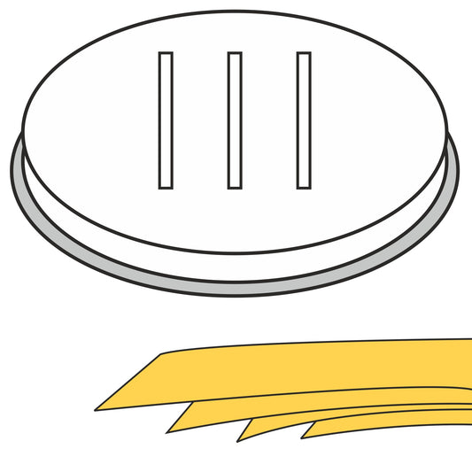 Hendi PAPPARDELLE pasta tip wide ribbons 5 holes 16x1 mm MPF2.5/4