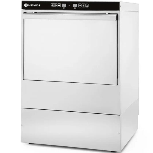 Hendi Dishwasher + dispenser + pump basket 50x50cm 400V 3 PROGRAMMES
