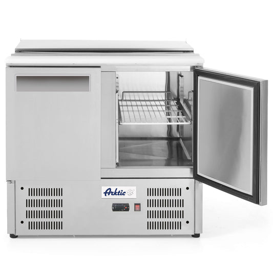 ARKTIC 2-door salad table with a tilt lid on 2x GN1/1 3x GN1/6 247 l