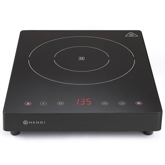 Hendi Inductor hob with touch panel 1 heating field Black Line wd. 22 cm 2000 W
