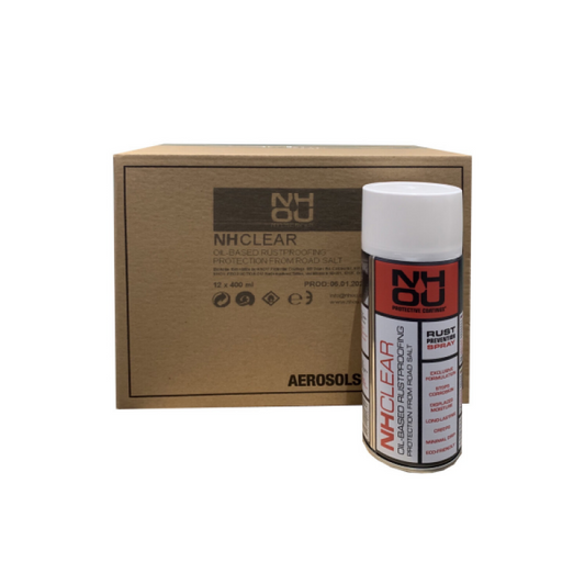 NHOU® caurspīdīgais pretrūsas aerosols – 12 × 400ml iepakojums