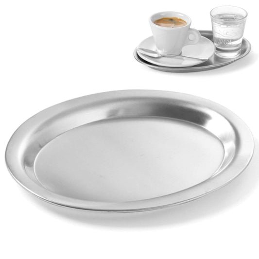 Hendi Steel oval coffee tray 20x14cm