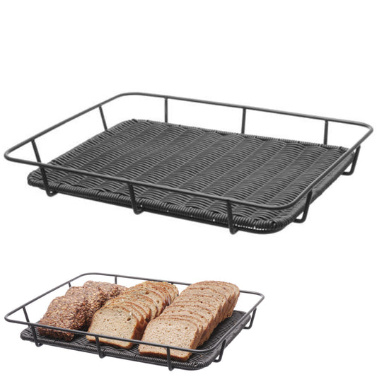 Hendi Bakery Tray Basket with Stainless Steel Frame black 400x300x50 mm
