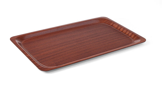 Hendi Non-slip wooden tray, mahogany 530x325mm GN1/1
