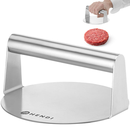 Hendi Manual burger forming press, STEEL diameter. 160x78mm