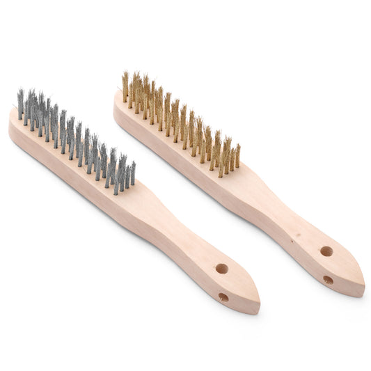 Hendi Brush grill cleaning BBQ steel and brass hair set 2 pieces length 290 mm