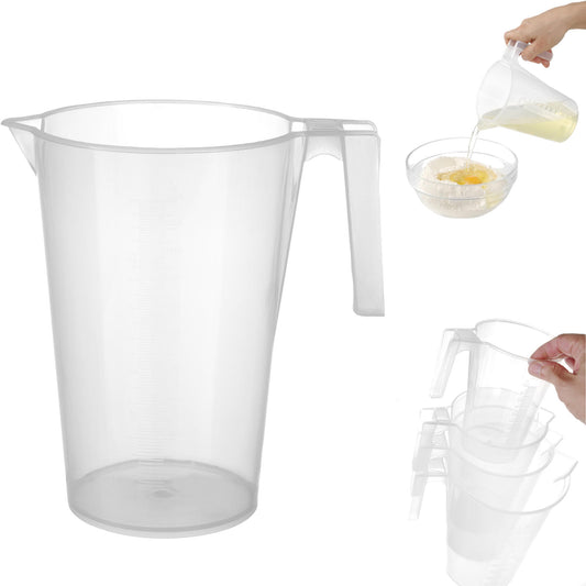 Hendi Kitchen measure jug with measuring cup of 2L flat polypropylene