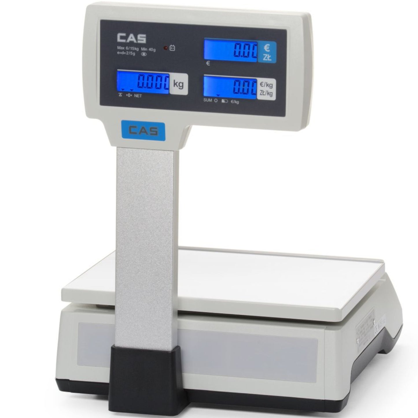 CAS Commercial calculation scale with boom verification up to 15 kg, 290x209 mm – image 5