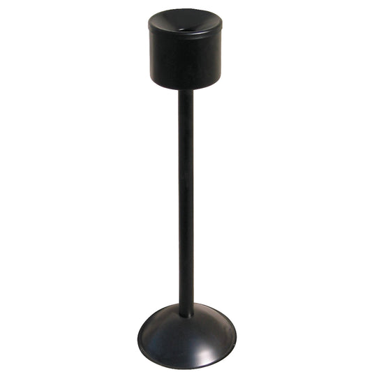 MEVA Self-decompressed ashtray freestanding on the inside of the pole black wed. 15cm height 86cm