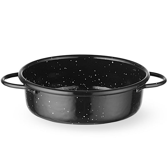 Hendi Round enameled frying pan with handles. 120x40 mm