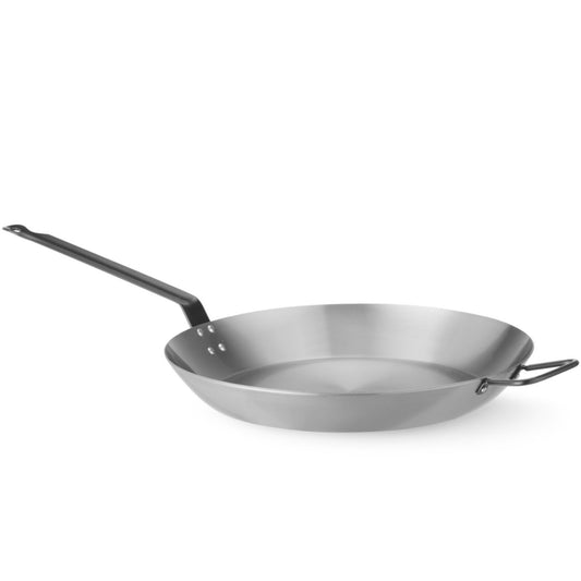 Hendi Lyonnaise carbon steel frying pan with 2 handles dia. 360mm