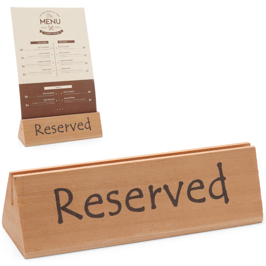 Hendi Information plate RESERVED wooden REST